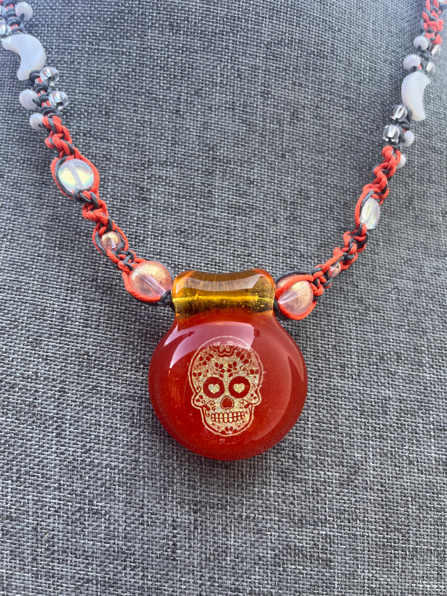 Muerte Moon Necklace ft. Mipe Pipe Glass