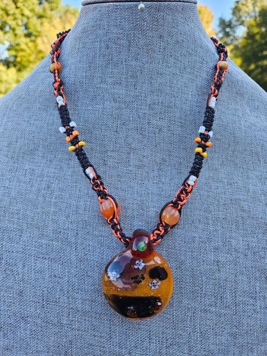 Halloween Nights Hemp Necklace