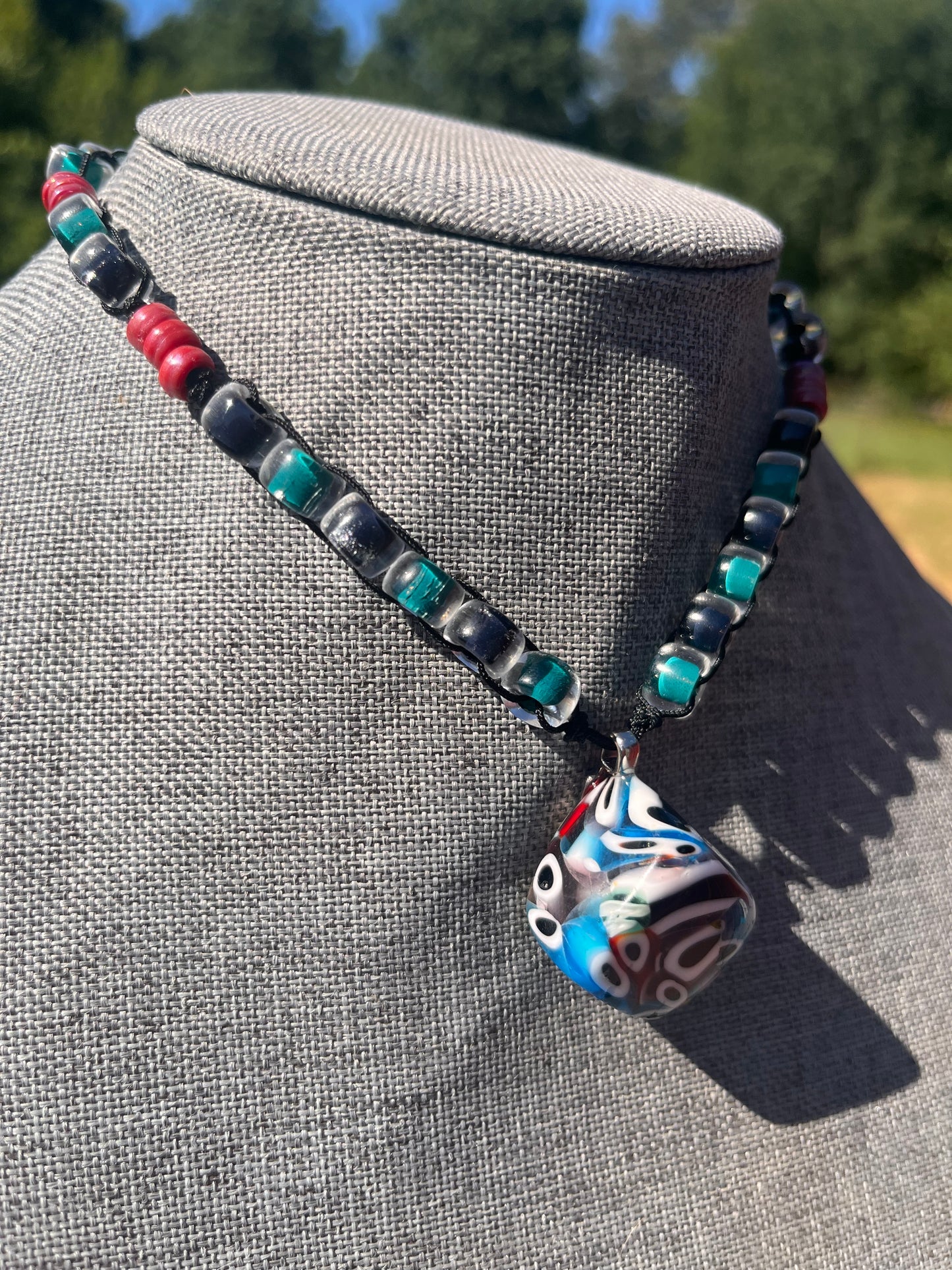 One Long Strange Trip Beaded Choker/Small Necklace