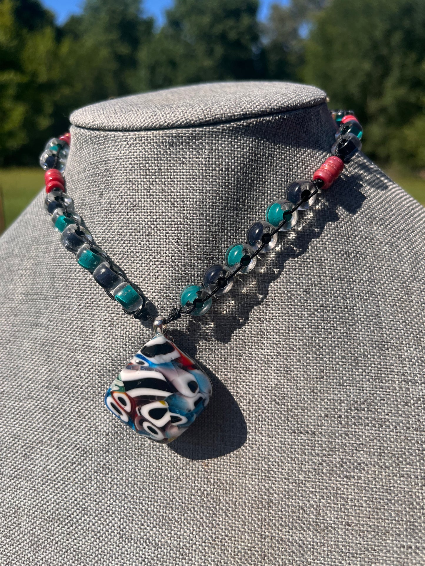 One Long Strange Trip Beaded Choker/Small Necklace