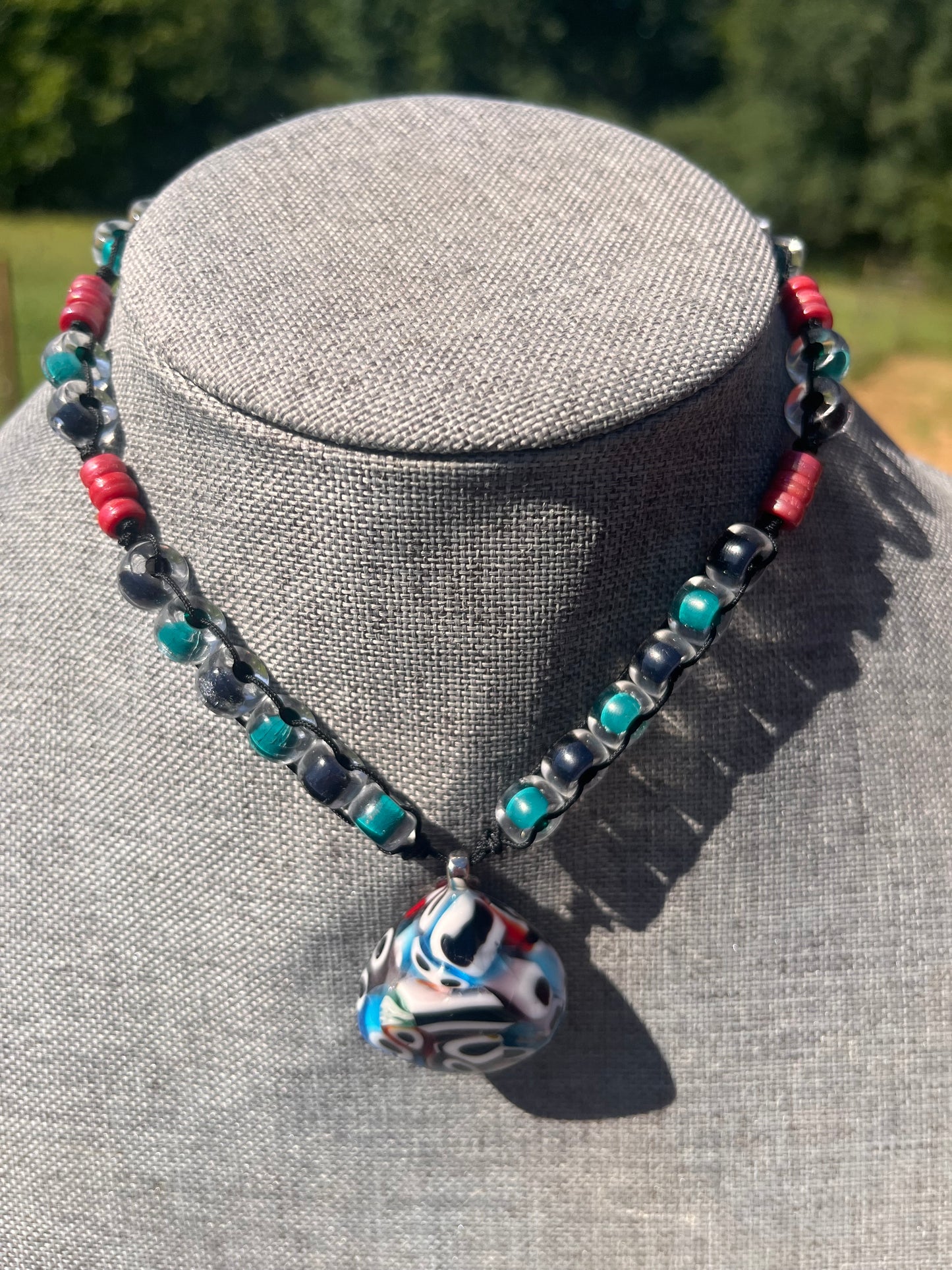 One Long Strange Trip Beaded Choker/Small Necklace