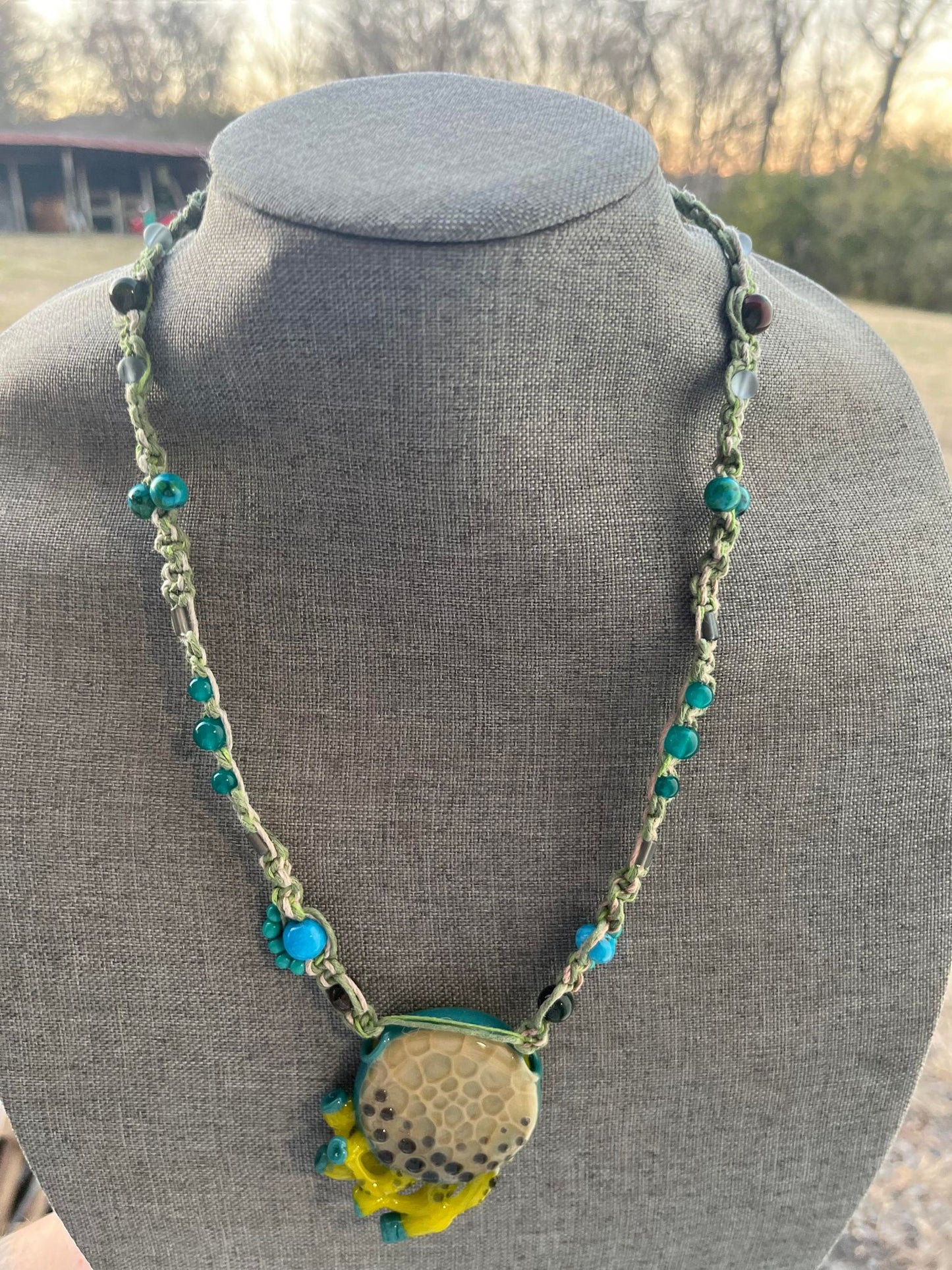 Desert Alchemy Hemp Necklace ft. @ninjahglass