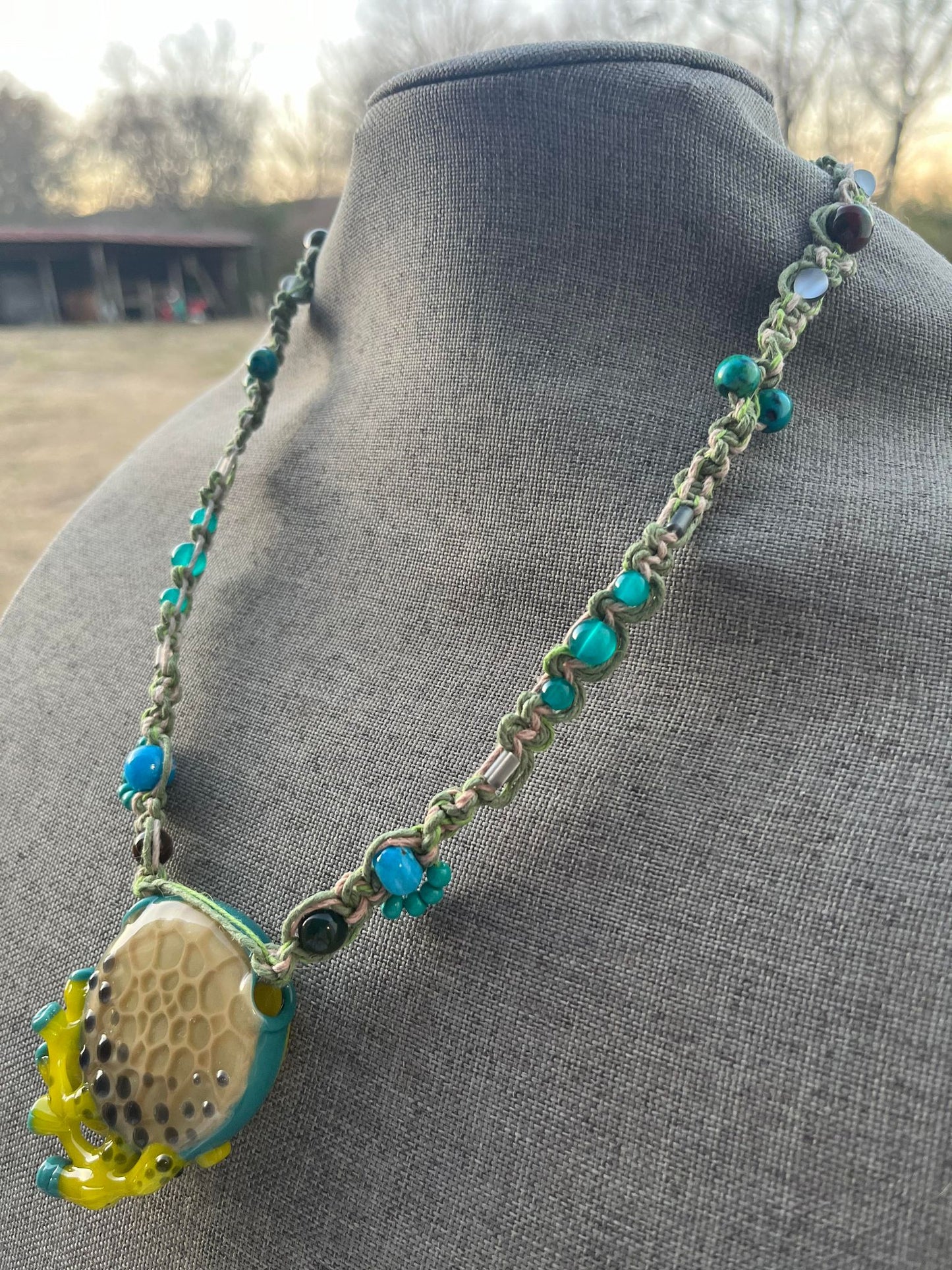 Desert Alchemy Hemp Necklace ft. @ninjahglass