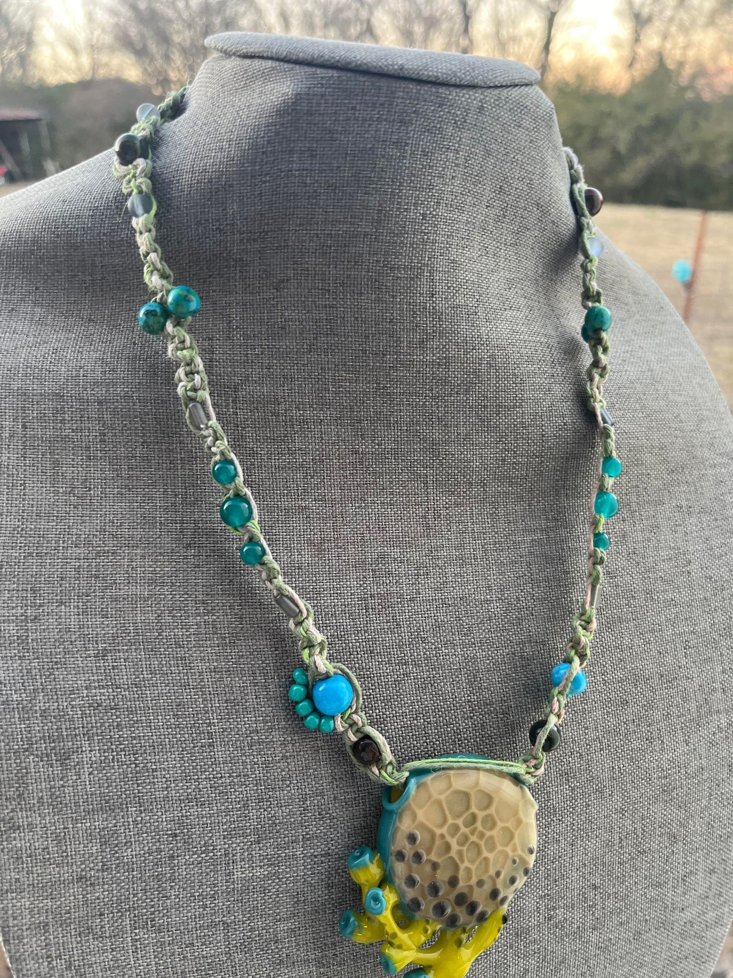 Desert Alchemy Hemp Necklace ft. @ninjahglass