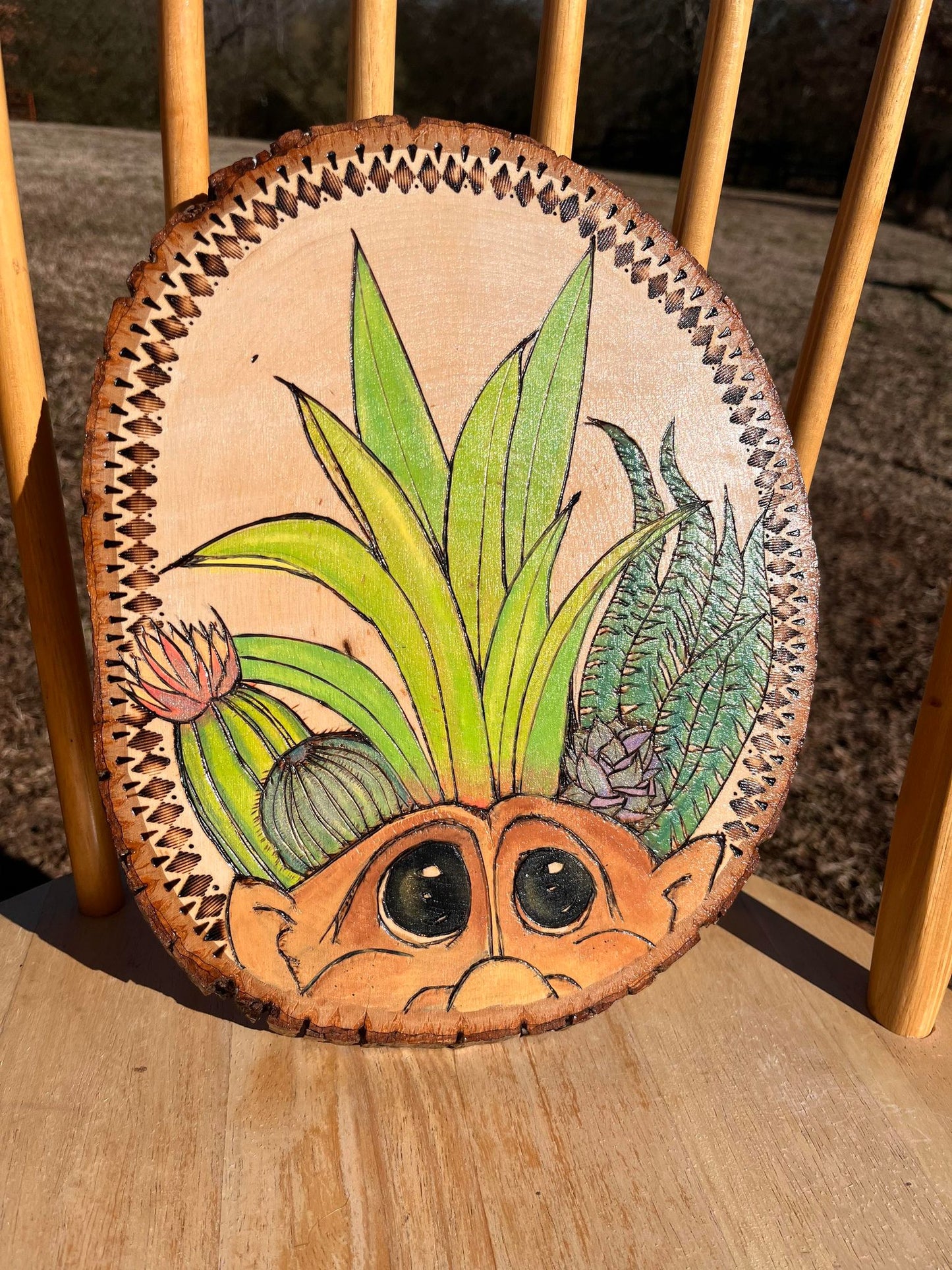 "MyPlantGuardian" Wood Burned Wall Hanging