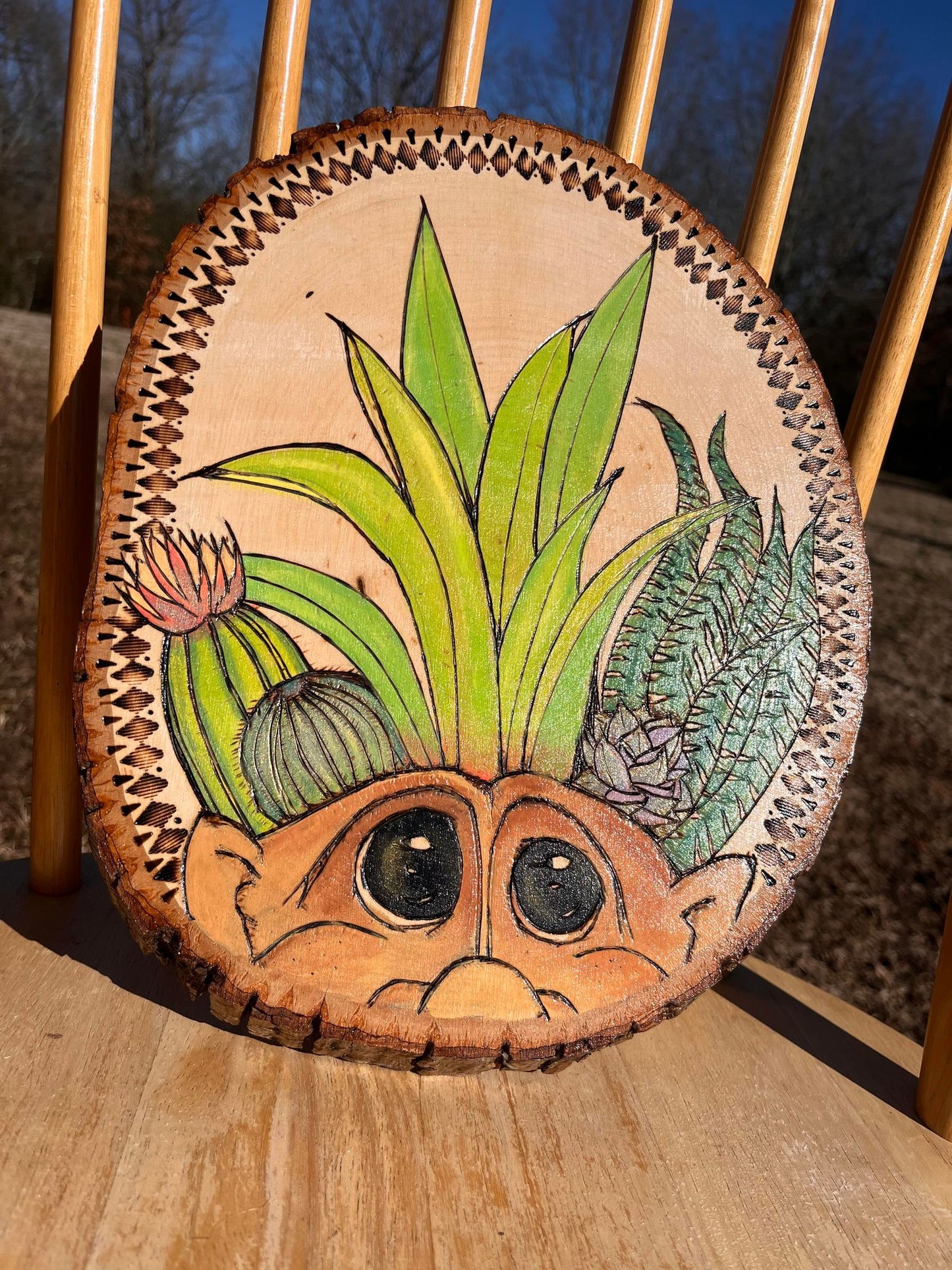 "MyPlantGuardian" Wood Burned Wall Hanging