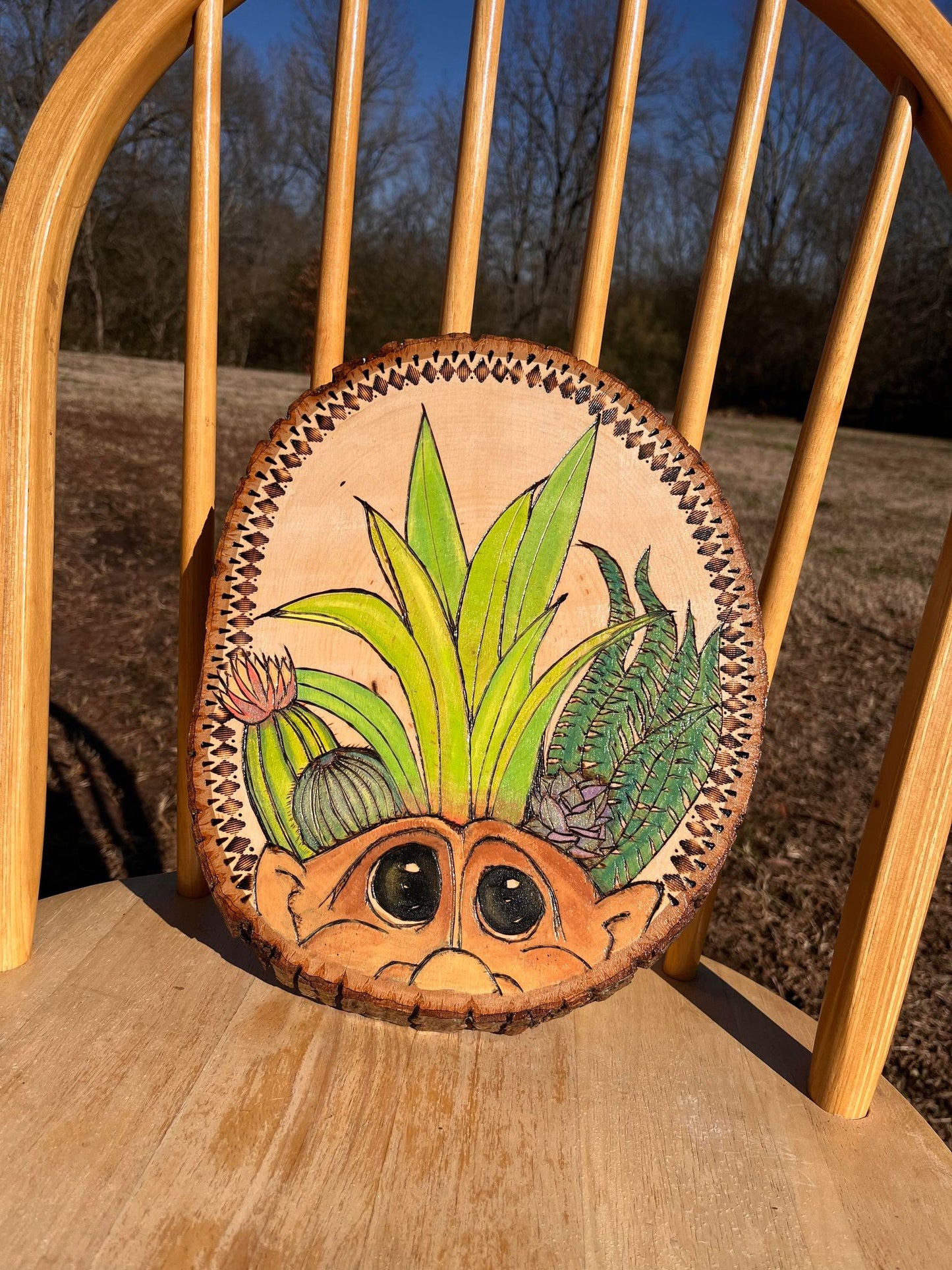 "MyPlantGuardian" Wood Burned Wall Hanging