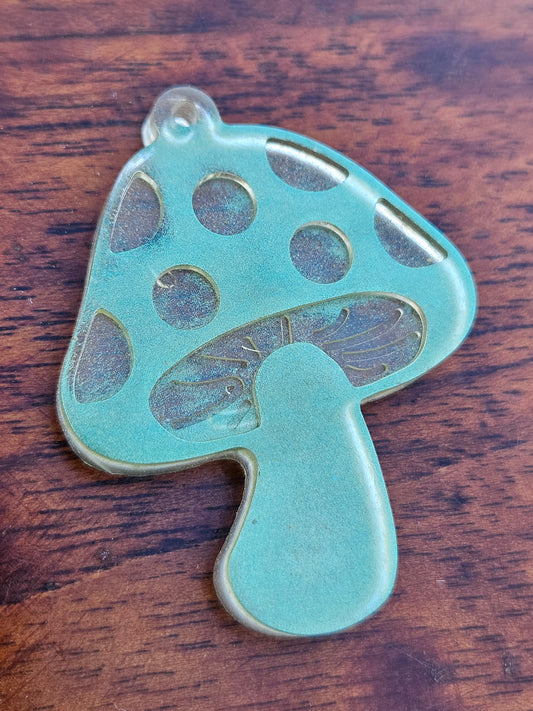 Green Mushroom Pendant