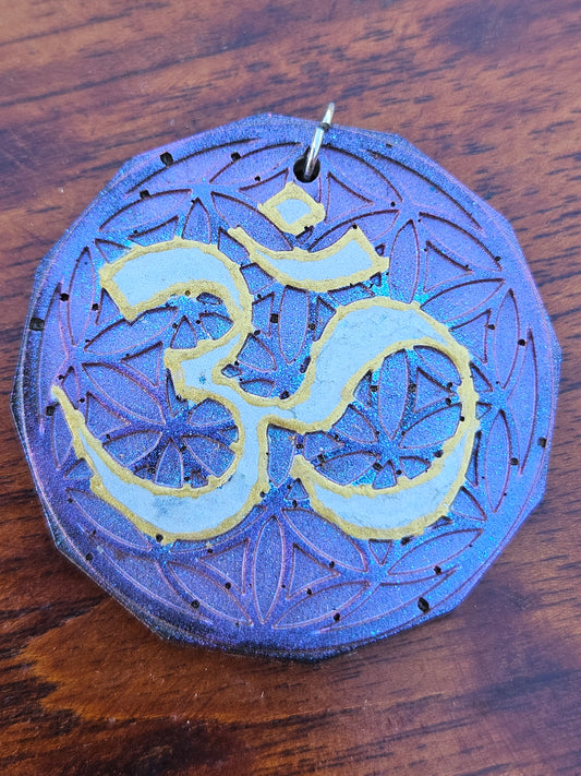 Om Epoxy Pendant