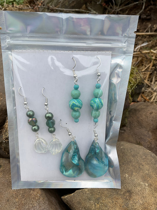 Seafoam Seaforms Earring 3 Pack