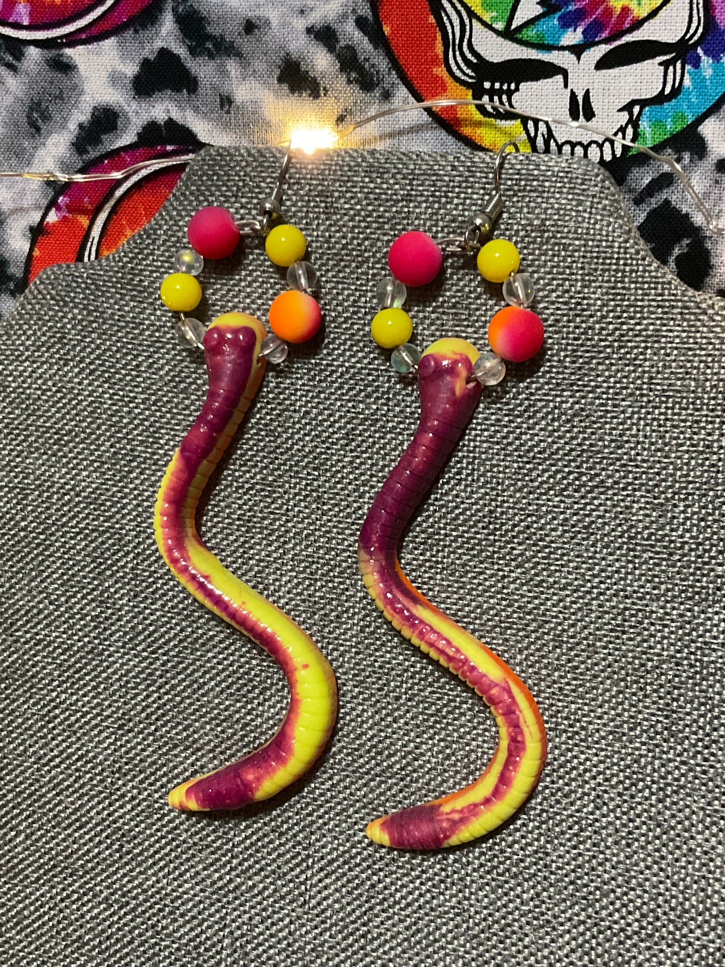 Gummy Worm Earrings