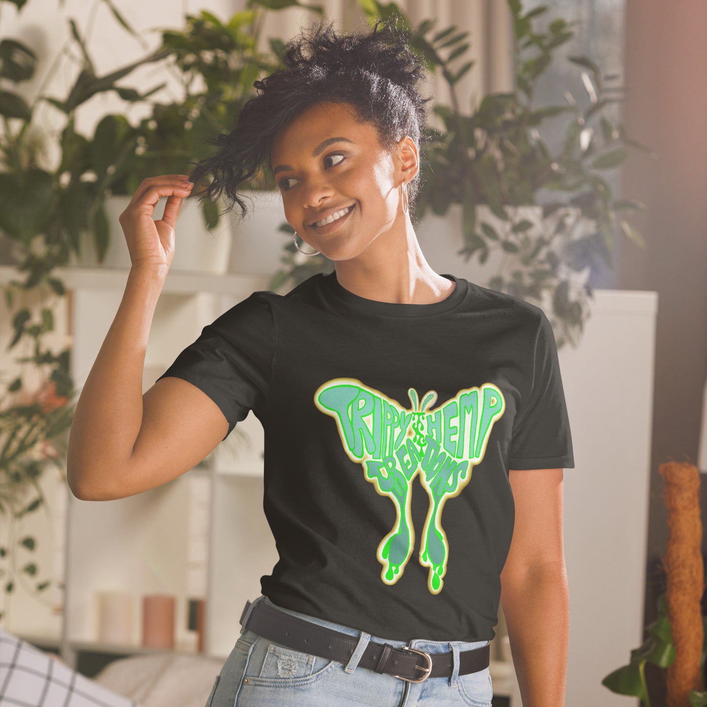 THC Luna Moth Black T-Shirt